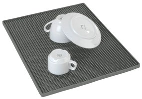 Szara gumowa podkładka do naczyń 40x30 cm Maxi – Wenko