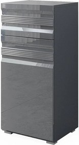 Szafka Midi antracyt wysoki połysk 36.4x31x79 fredd