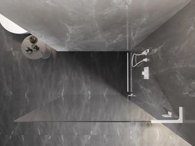 Mexen Lunar L ścianka prysznicowa Walk-in prawa 120 x 200 cm, transparent 8 mm, biała - 830L-120-000-20-00-P