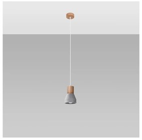 Szara lampa wisząca ø 12 cm Valentina – Nice Lamps