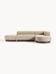 Narożna sofa modułowa Teddy-Bouclé Natalie