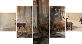 Obraz - Obraz dzikiej przyrody w stylu vintage (125x70 cm)
