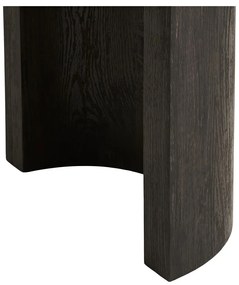 Ciemnobrązowa konsola w dekorze dębu 38x114 cm Bibione – House Nordic