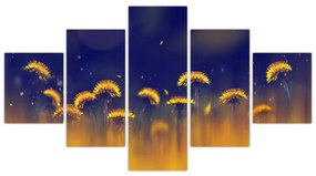 Obraz - Dmuchawce (125x70 cm)