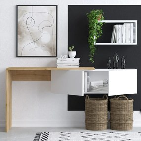 Biurko Tiff White and Oak