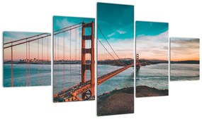 Obraz - Golden Gate, San Francisco (125x70 cm)