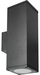Kinkiet zewnętrzny 2xGU10/35W/230V IP54 kanciasty czarny