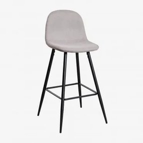 Zestaw 4 Wysokich Stołków Glamm Negro & ↑75 Cm & Concrete - Sklum