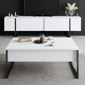 Stolik konferencyjny Luxe White and Black