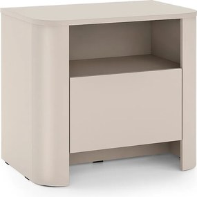 Szafka Nocna Kaszmir 58 x 39 x 52 cm | Nowoczesny mebel z zaokrąglonymi krawędziami
