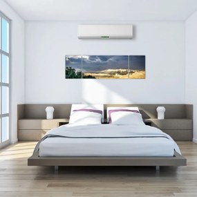Obraz krajobraz z promieniami (170x50 cm)