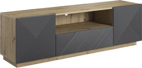 Szafka RTV z szufladą Asha 167 cm - artisan / rivier stone mat