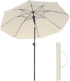 Parasol SOLARA, Ø200 cm, beżowa SongmicsHome