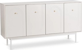 Czterodrzwiowa komoda glamour Marlen 155 cm, kolor kaszmir