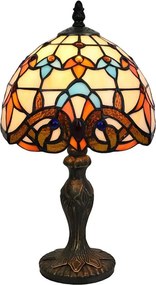 Brilagi - Tiffany witrażowa lampa stołowa MIRABELLA 1xE27/60W/230V
