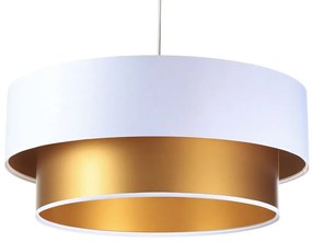 Złoto-biała lampa wisząca w stylu glamour - 5X S420 B9-R29