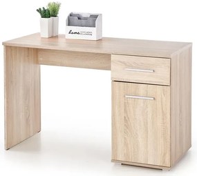 Skandynawskie biurko z szufladą i szafką dąb sonoma 120 cm K9-R81
