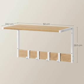 Zestaw półek ściennych E1083 WT, biały, 2 szt.