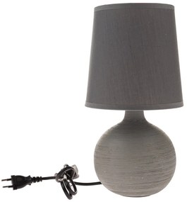 Lampa stołowa ceramiczna Grafit, 29 cm, szara