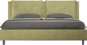 Łóżko bez stelaża tapicerowane 180x190 microfibra Zielony Appia