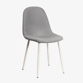 Krzesło Do Jadalni Glamm Deluxe Kremowa & Pościel Concrete - Sklum