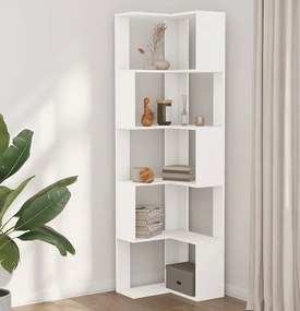 Narożny Minimalistyczny Biały Regał Fortuna 4X