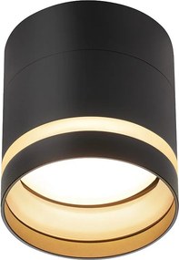 NETTLIFE LED reflektor montowany na powierzchni okrągły reflektor sufitowy czarny 5W reflektor montowany na powierzchni mały akrylowy