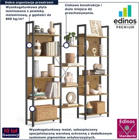 Duży industrialny regał dąb artisan C0-W71