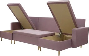 Narożnik U z funkcją spania KEN Grafitowy