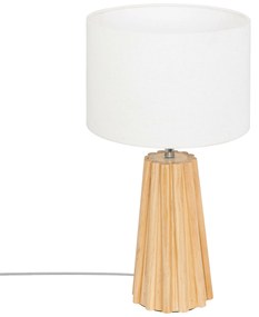 Lampka nocna ADONA na drewnianej nodze, wys. 53 cm
