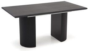 BOLERO stół rozkładany 160-250x90x78 cm czarny, 6-10 osobowy