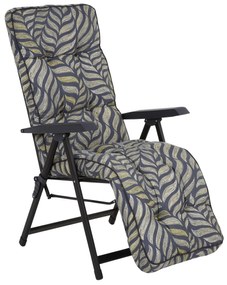 Fotel ogrodowy z podnóżkiem Lena Plus Black Edition G050-06PB PATIO