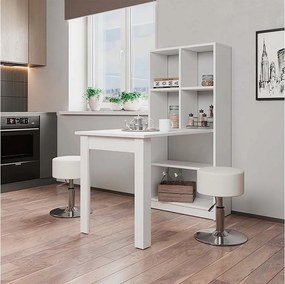 Stół do jadalni biały 70x122x145.6 gael