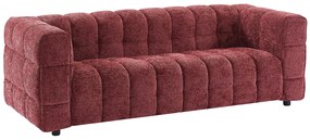 3-osobowa kanapa z bordowej tkaniny teksturowanej LERICI od Pascal Morabito