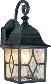 Romantyczna zewnętrzna lampa ścienna ciemnozielona - London