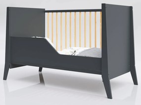Łóżeczko Cosmo antracyt-sosna 120/60