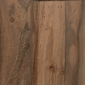 Witryna z litego drewna akacjowego w naturalnym kolorze 180x80x40 cm Creel – Ixia