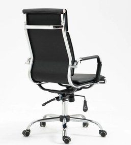 Nowoczesny czarny fotel biurowy Mantus