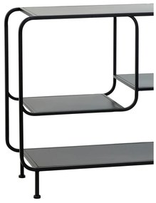 Czarny metalowy regał 141x81,5 cm Winston – Light &amp; Living