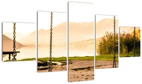 Obraz huśtawki w przyrodzie (125x70 cm)