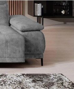 Narożnik FOCUS S z elektryczną regulacją siedziska w tkaninie Promocyjnej SALVADOR 14 WERSAL