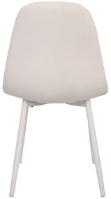 Pack 2 Krzesa White Teok Aksamit