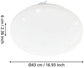 Biała lampa sufitowa LED FRANIA-S – EGLO