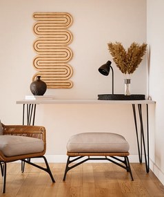 Biurko VOSS 138 x 68 cm do biura, gabinetu, pracowni Szare