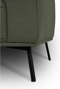 Ciemnozielony narożnik z tkaniny szenilowej (lewostronny/w kształcie litery L) Amsterdam – Scandic