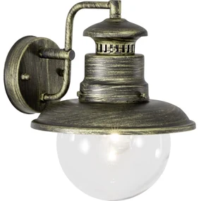 Brilliant - Kinkiet zewnętrzny ARTU 1xE27/60W/230V IP44 patyna/złoty