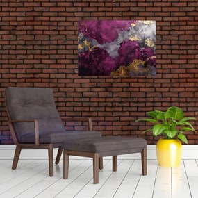 Obraz na szkle - Teksturowanie abstrakcji (70x50 cm)
