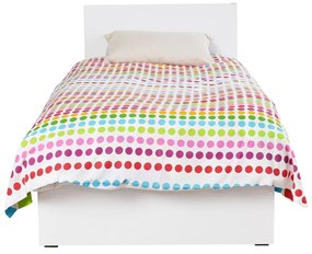 Białe łóżko jednoosobowe 90x190 cm KRY – Kalune Design