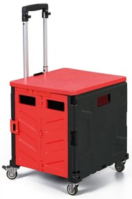 Składany wózek na zakupy 30L, nośność 30 kg, 4 koła obrotowe