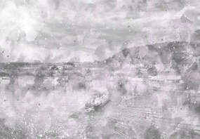 Fototapeta - Miasto, akwarela (196x136 cm)